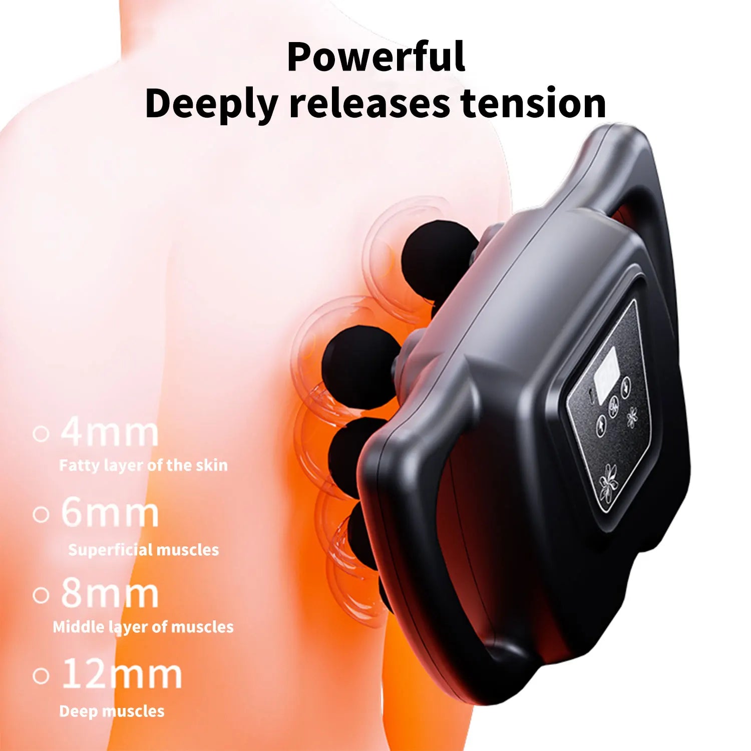 9 Modes 99 Gear Intensity Fascia Gun Muscle Massager Gun 8/16 Head High Frequency Neck Shoulder Waist Massage Machine For Body