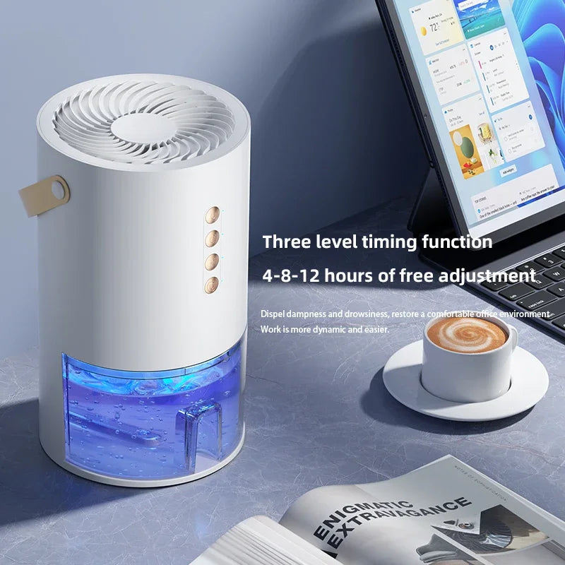 TINSOL 1300ml Portable Dehumidifier — Negative Ion, Anti-Mold for Home & Office