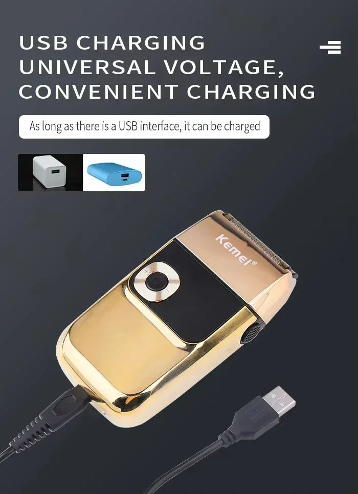 Kemei KM-5027 Original Cordless Electric Hair Clipper Rechargeable Hair Trimmer KM-2028 Shaver for Men USB Charging Razor Barber