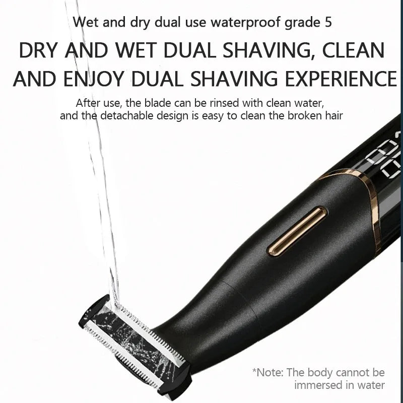 Precision Body & Intimate Area Hair Trimmer — Sensitive Skin Shaver for Men