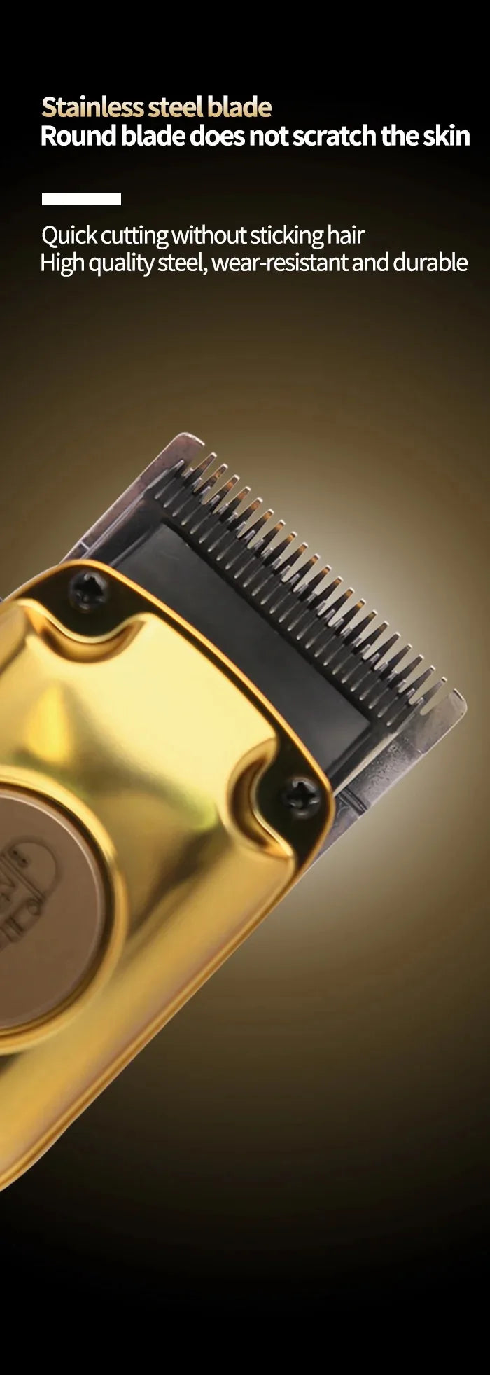 Kemei Professional Hair Clippers Electric Cordless Hair Trimmer with LCD Display USB Rechargeable Hair Cutting Machine for Men