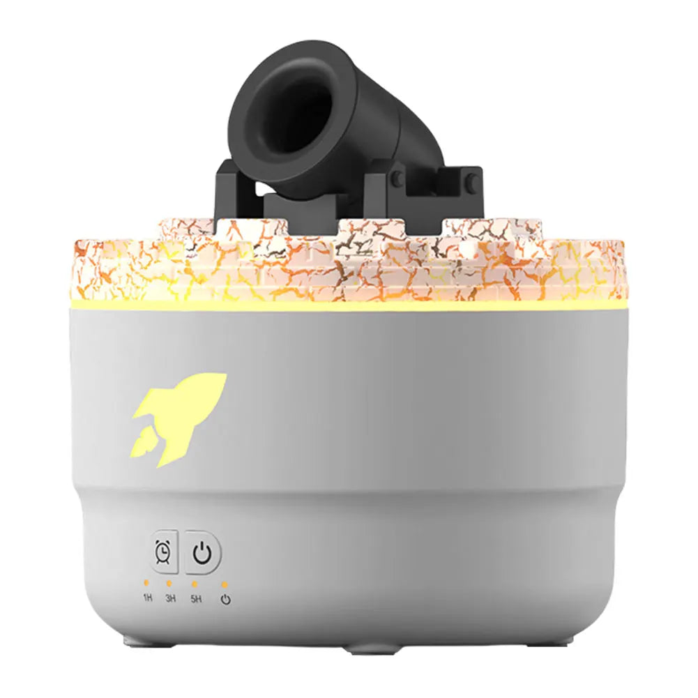 Volcanic Cannon Humidifier — RGB Aromatherapy Diffuser with Timer & Blast Effect