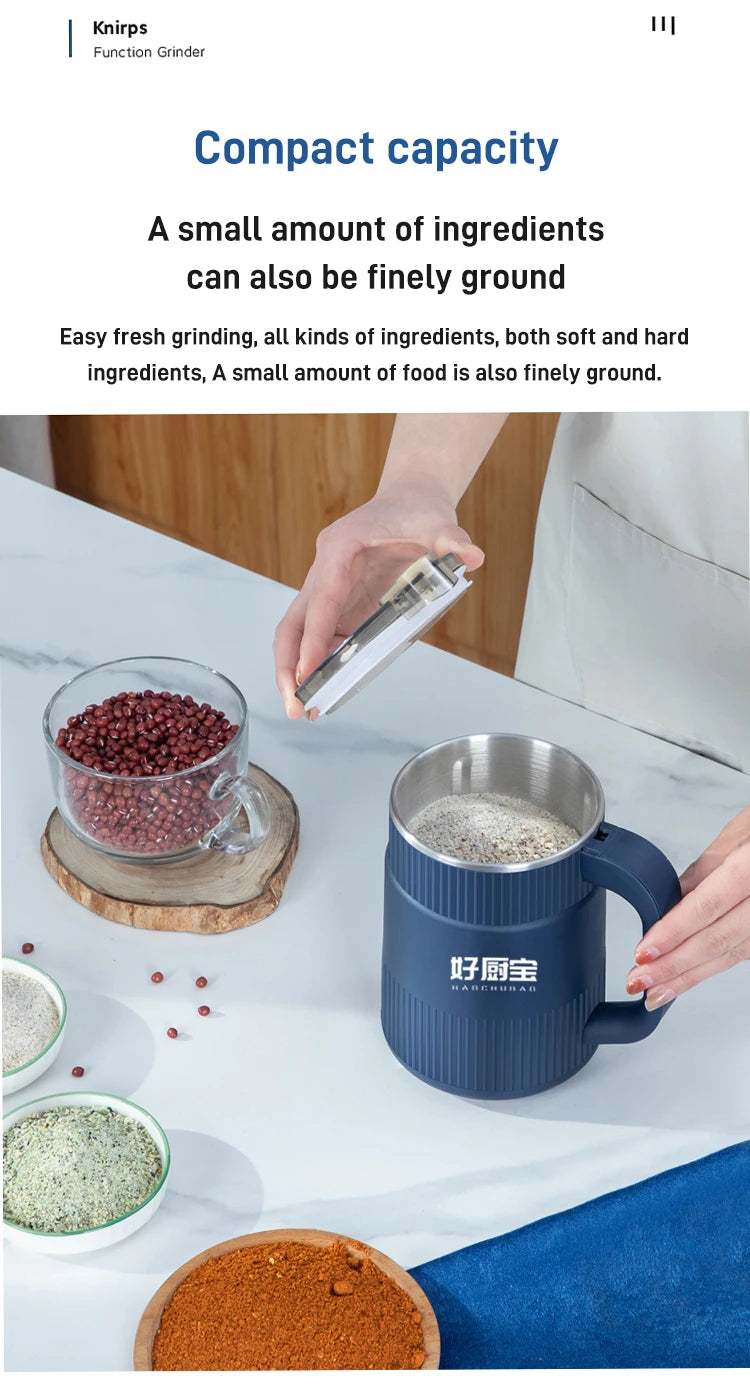 Ultra-Fine Powder Electric Grain Grinder — Household Coffee Bean & Spice Mill