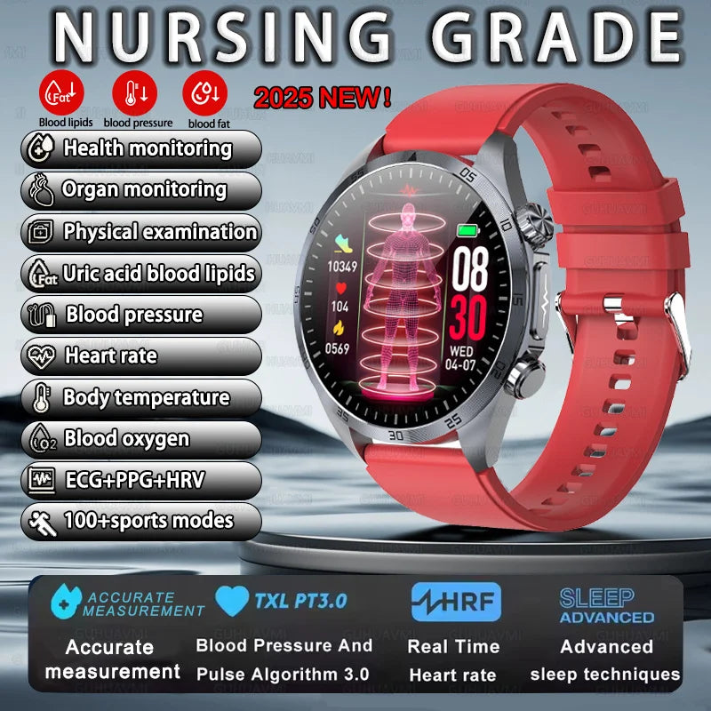 2026 Health Pulse Therapy Smartwatch — ECG+PPG, CES Sleep Aid & Organ Detection