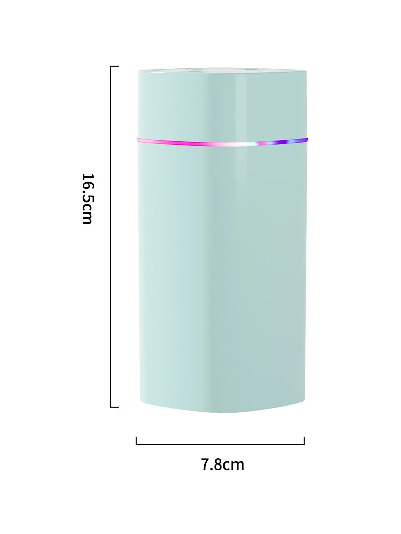 USB Air Humidifier 600ml — Double Spray, Essential Oil Aromatherapy for Home & Office