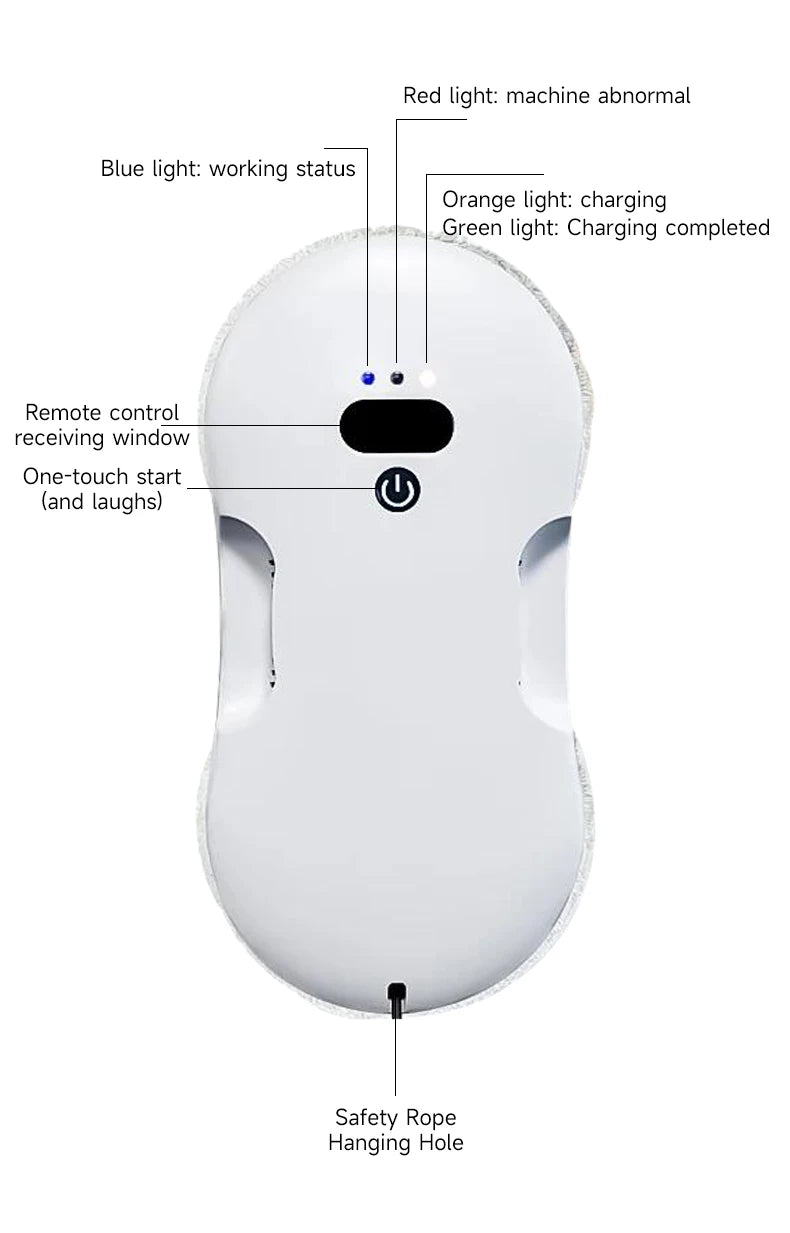 DIVEDEER Dual-Surface Window Cleaning Robot — Remote-Controlled Auto Glass Mist Spray Cleaner