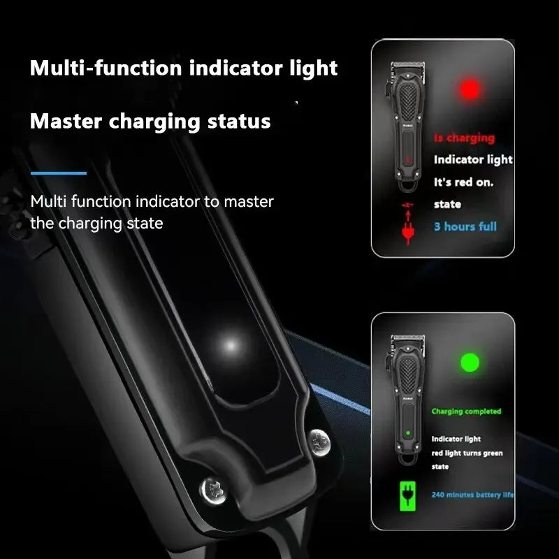 Kemei KM-1071 USB Rechargeable Hair Clipper — Cordless Beard Trimmer for Men