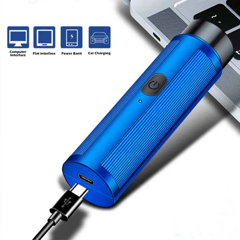 Men's Mini Automatic Travel Razor — Rechargeable Portable Electric Beard Shaver