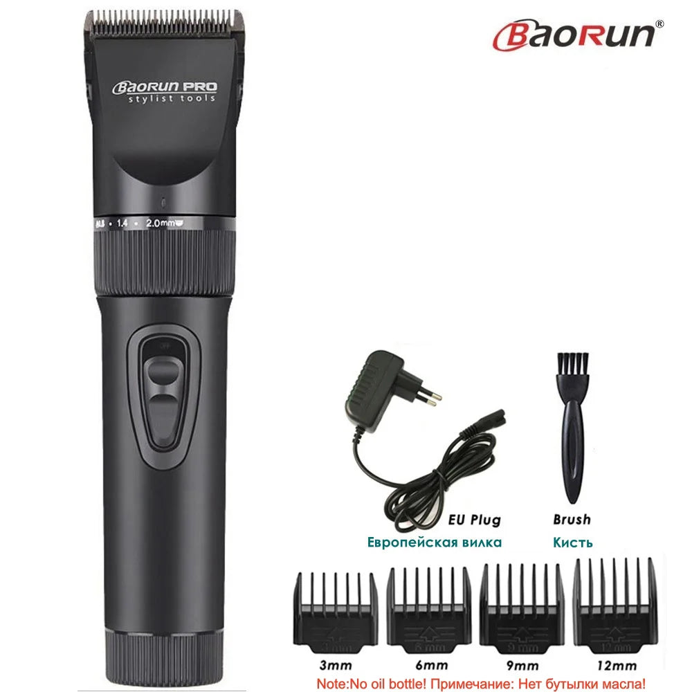 Baorun X7 Professional Hair Clipper — Electric Cordless Trimmer for Salon & Home
