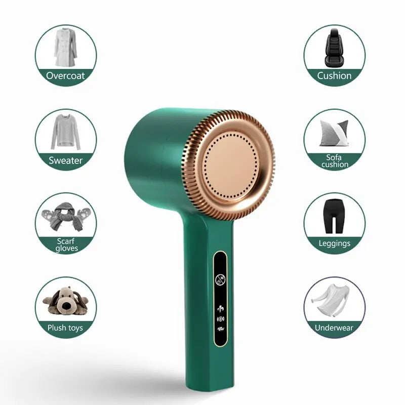 Rechargeable Fabric Lint Remover — Electric Fuzz & Hairball Shaver for Clothes & Sweaters