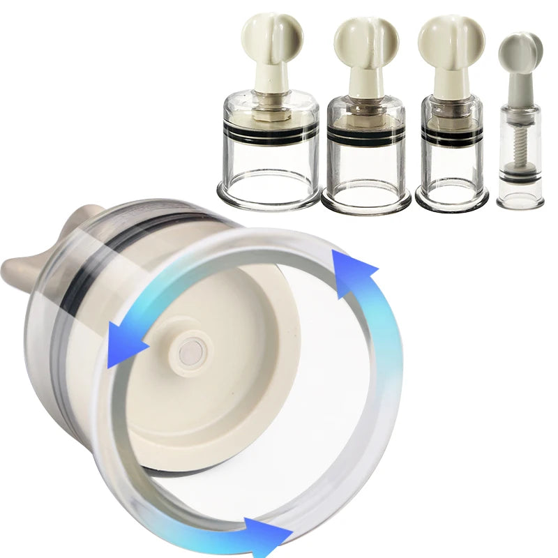 4 Size Massage Physiotherapy Cupping Manual Rotating Handle Cup Anti Cellulite Vacuum Cupping Cups Vacuum Body Massage Cans
