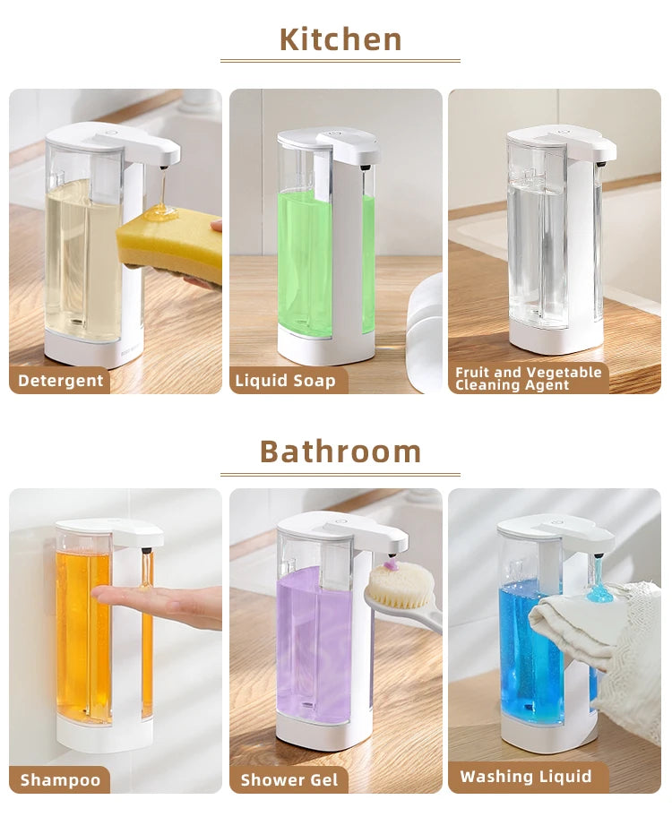 Automatic Sensor Soap Dispenser — Touchless Intelligent Hand Washing Machine for Kitchen