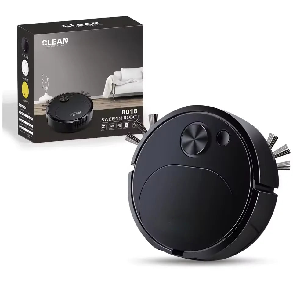 Smart USB Sweeping Robot 3-in-1 — 1800Pa Wireless Vacuum & Mop for Home & Office