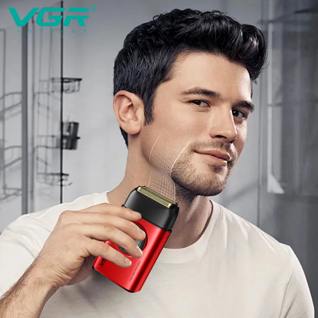 VGR V-378 Professional Foil Shaver — Rechargeable Cordless Electric Head Shaver for Men