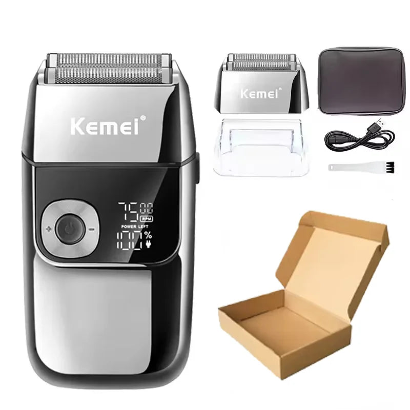 Kemei KM-5027 Original Cordless Electric Hair Clipper Rechargeable Hair Trimmer KM-2028 Shaver for Men USB Charging Razor Barber
