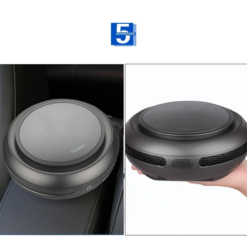 USB Car Air Purifier — Negative Ion Oxygen Cleaner, 99% Pollutant Removal