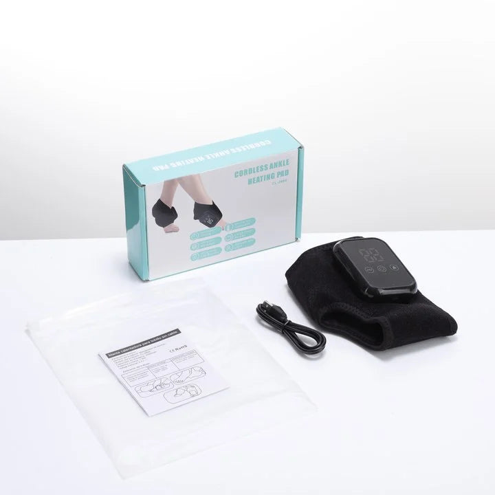 Foot Heat Massager Hot Compresses Vibration Massager Breathable Material USB Foot and Ankle Joint Hot Compress Protection ﻿