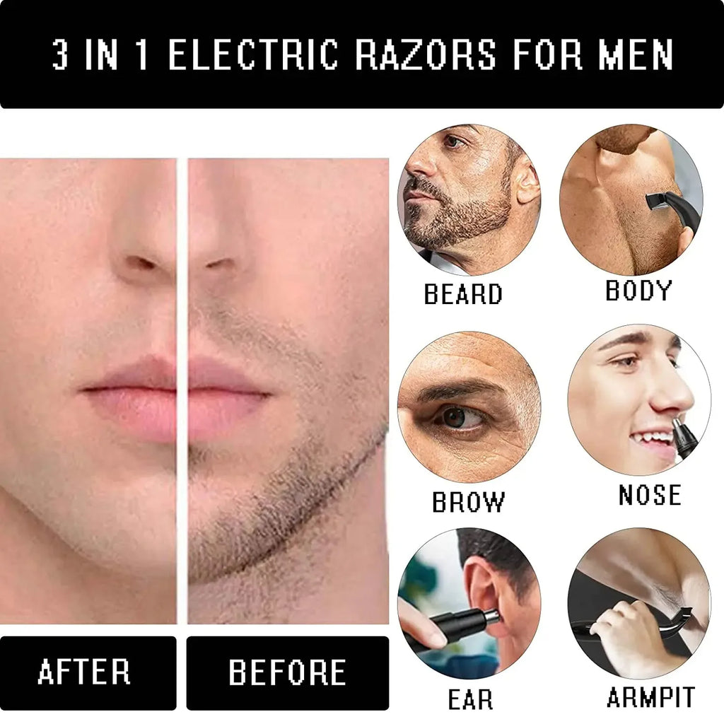 Precision Body & Intimate Area Hair Trimmer — Sensitive Skin Shaver for Men