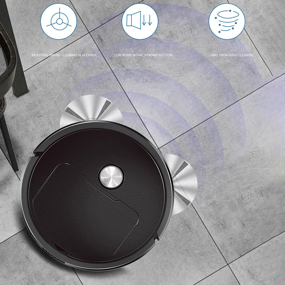 3-in-1 Smart Sweeping Robot — Wireless Vacuum & Mop Cleaner for Home