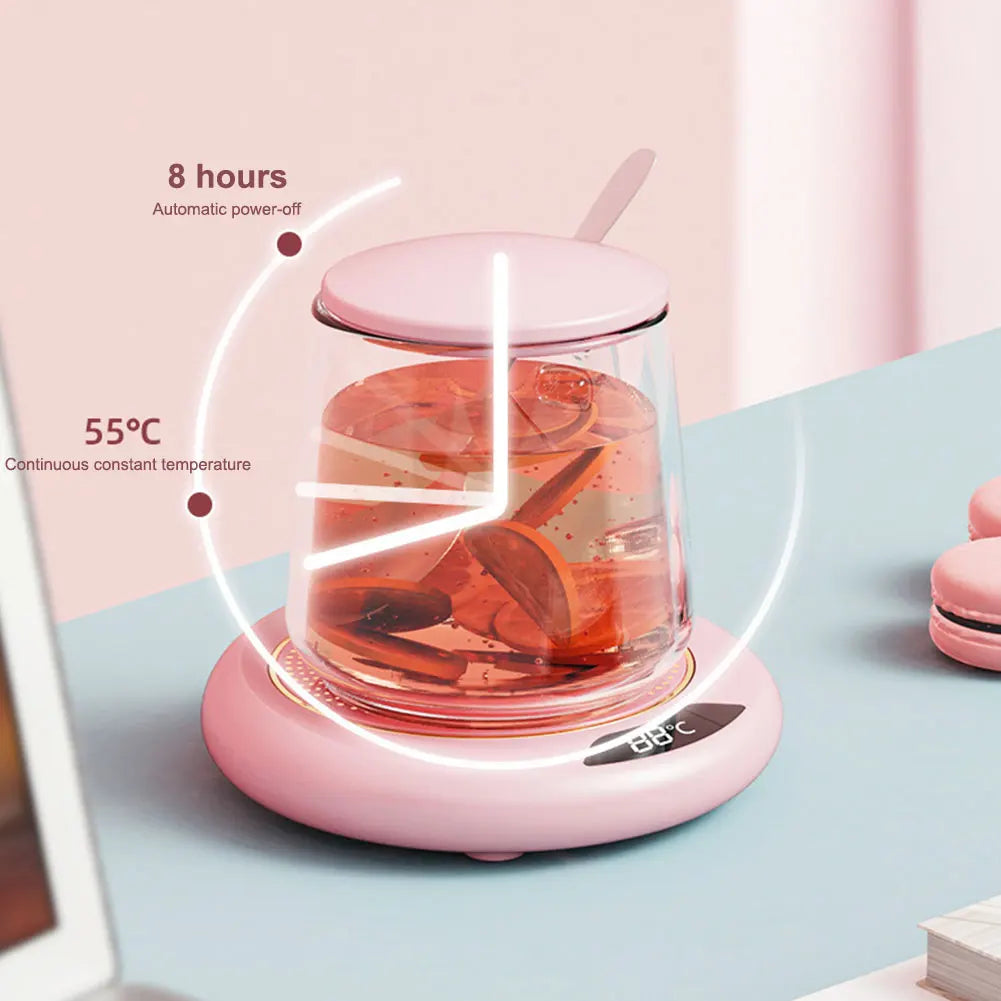 USB Coffee Mug Warmer — 3-Temperature Settings for Coffee, Tea & Milk
