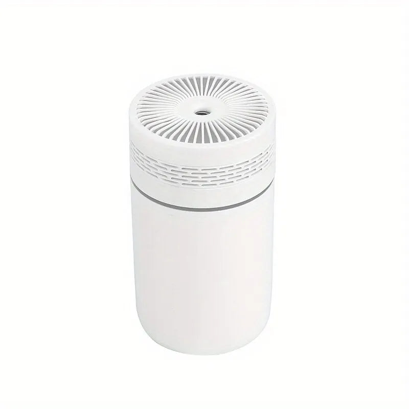 250ml Mini Car Humidifier — USB Spray Mist with LED Light & Essential Oil Diffuser