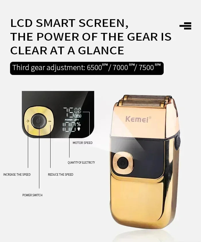 Kemei KM-5027 Original Cordless Electric Hair Clipper Rechargeable Hair Trimmer KM-2028 Shaver for Men USB Charging Razor Barber