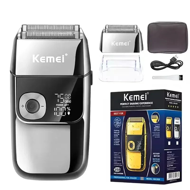 Kemei KM-5027 Original Cordless Electric Hair Clipper Rechargeable Hair Trimmer KM-2028 Shaver for Men USB Charging Razor Barber