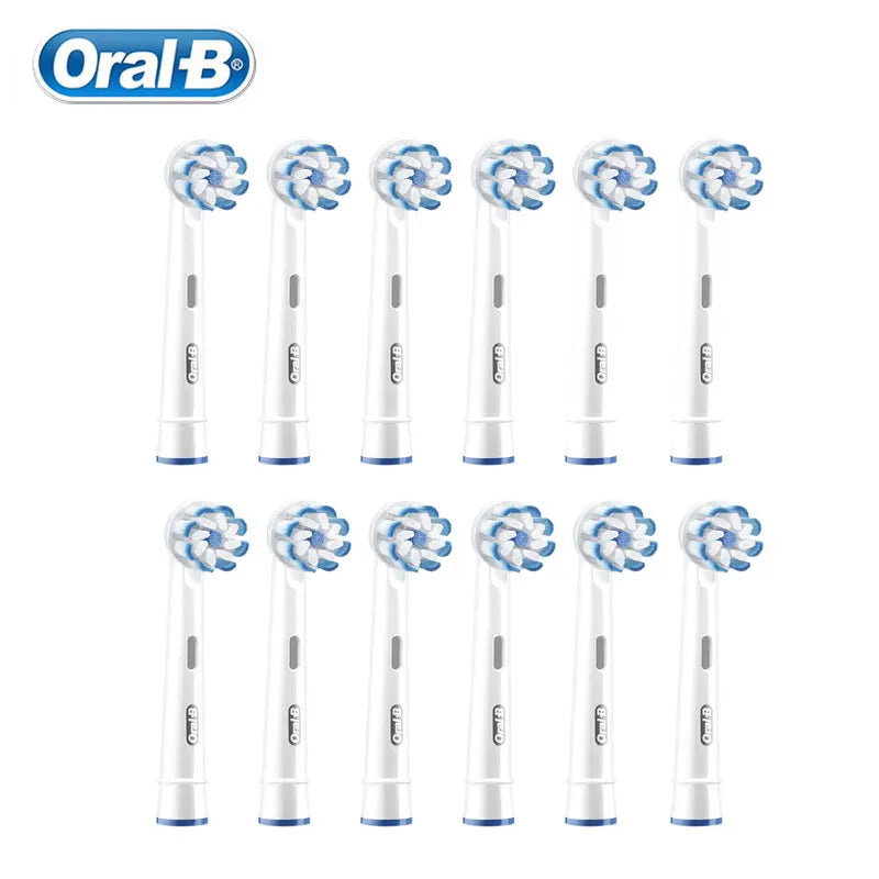 Oral-B EB60 Soft Tooth Brush Heads Sensitive Clean Original Replacement Nozzles Refill Electric Toothbrush Spare Parts 1-12 pcs