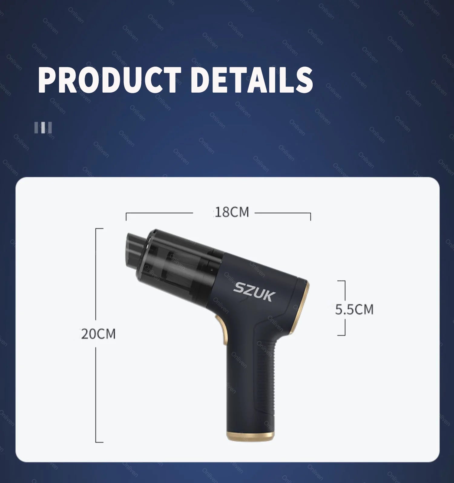 SZUK 2025 Mini Vacuum Cleaner 780000PA — Powerful Cordless Handheld & Car Blower