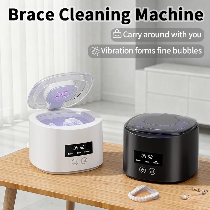 USB Electric Ultrasonic Denture & Retainer Cleaner — Multi-Function Dental Care Box