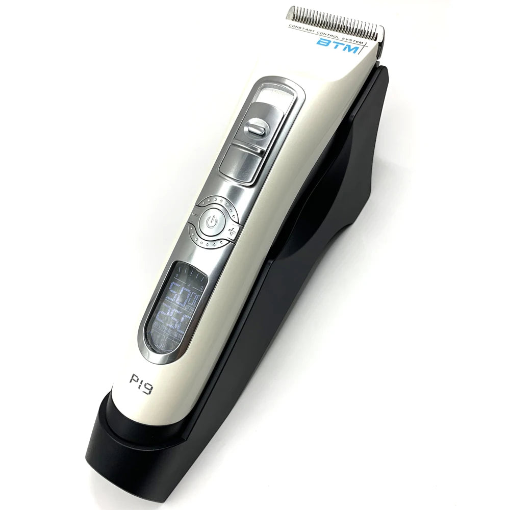 BTM P19 Professional Hair Clipper — Electric Cordless Trimmer for Barber & Home Use