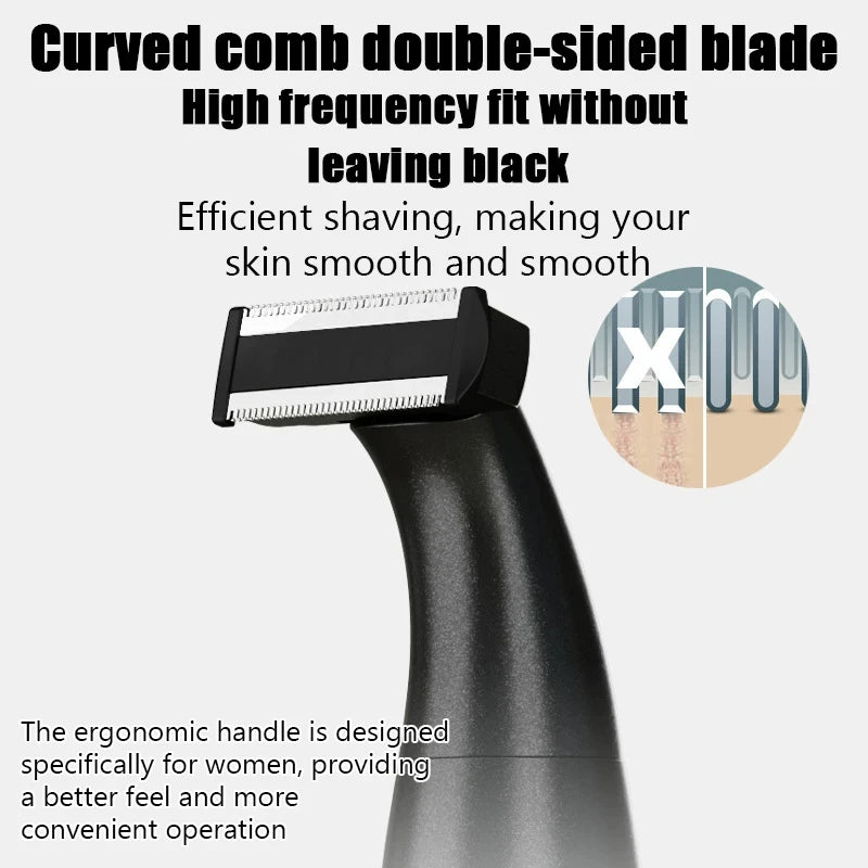Precision Body & Intimate Area Hair Trimmer — Sensitive Skin Shaver for Men