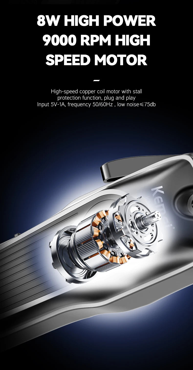 Kemei KM-1699 Powerful Hair Trimmer — Professional Electric Clipper for Men