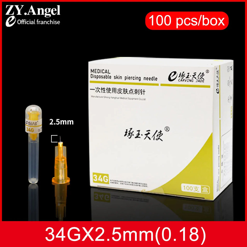 Disposable 34G Medical Micro Needle — Ultra-Fine Cosmetic Single Head