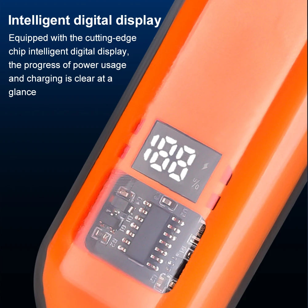 Portable Ear & Nose Hair Trimmer — Digital Display, Painless Electric Eyebrow & Beard Shaver