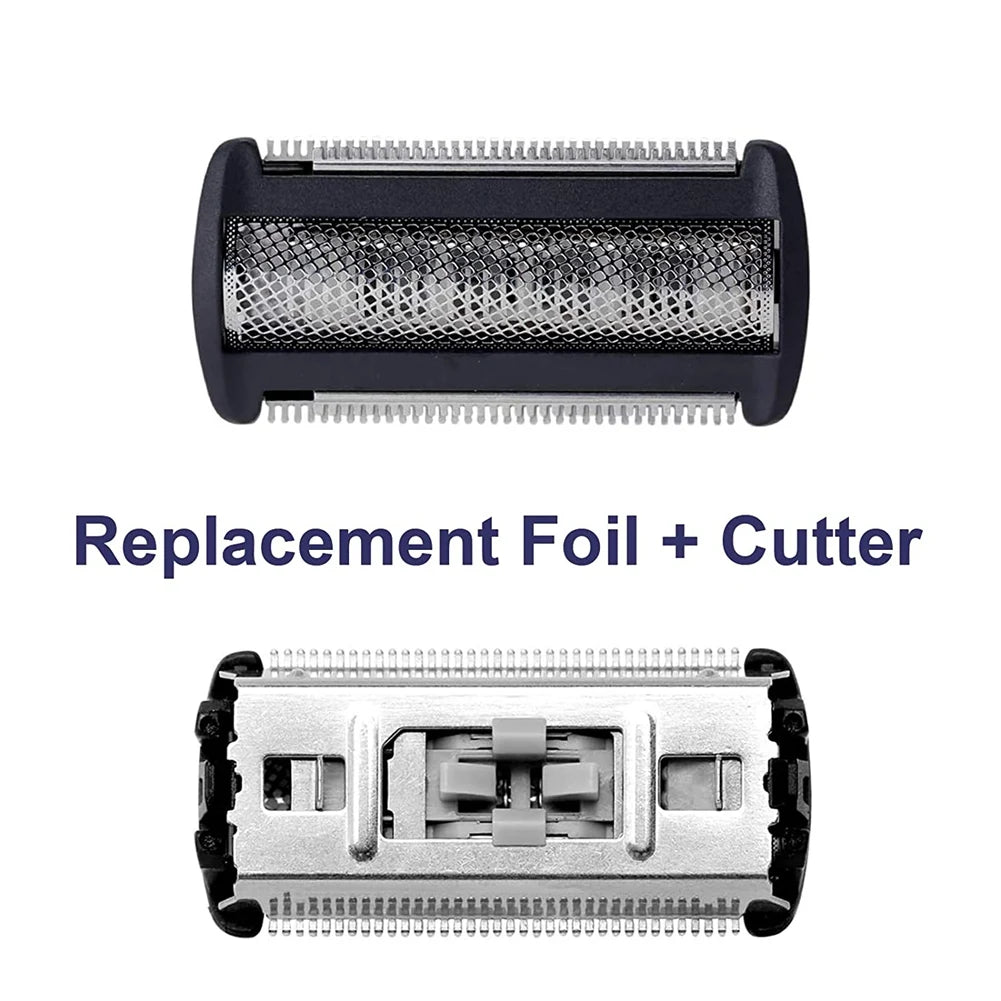 BG2000 Replacement Body Groomer Foil Head — 2-Pack Compatible Shaver Replacement