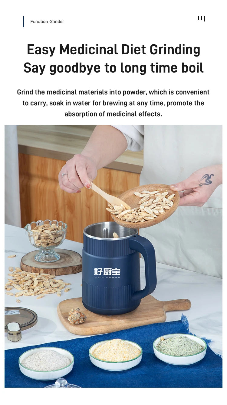 Ultra-Fine Powder Electric Grain Grinder — Household Coffee Bean & Spice Mill