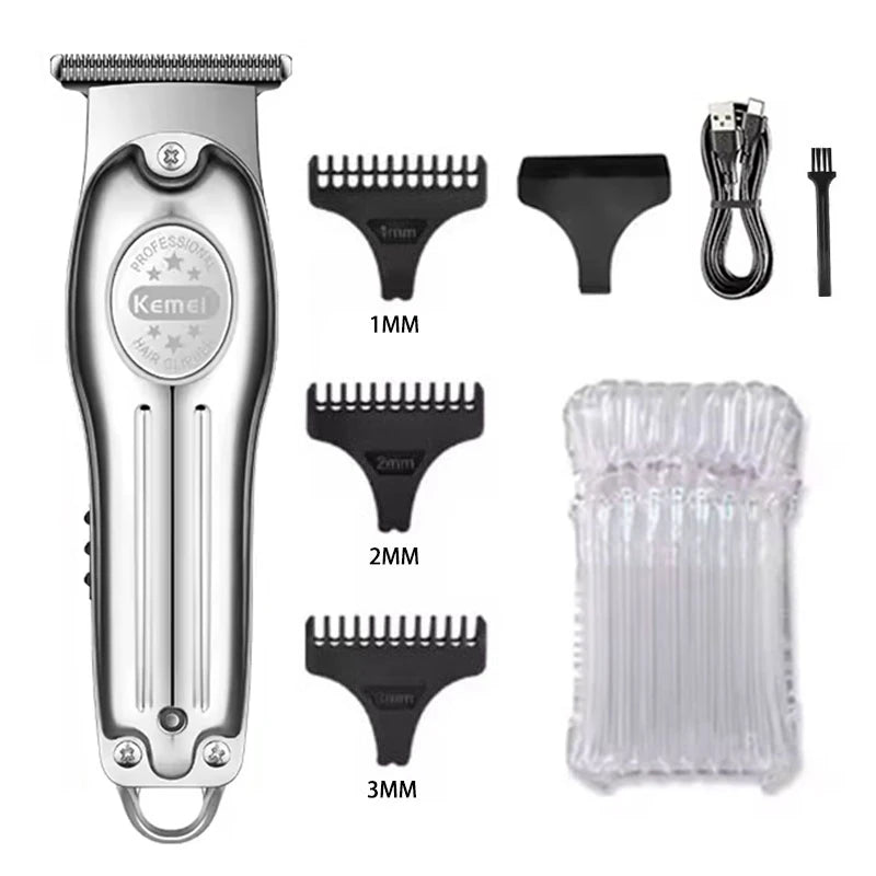 Kemei KM-679 Professional Hair Trimmer — Electric Cordless Clipper for Men