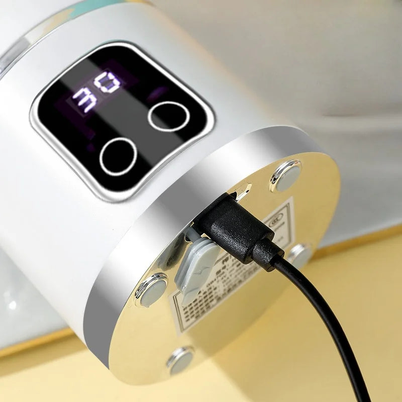 2025 Mini Electric Juicer 450ml — Powerful Motor, Digital Display, Crushed Ice