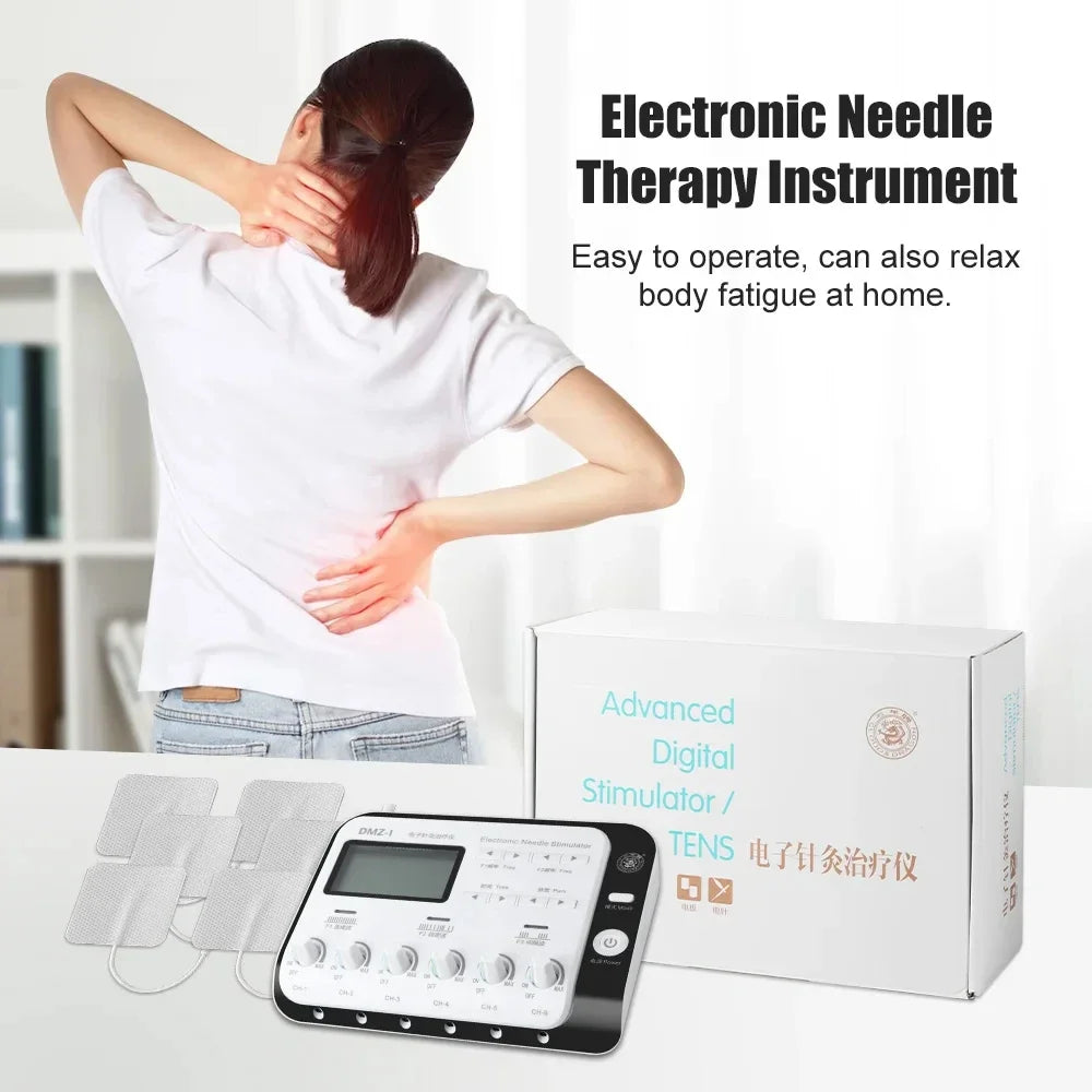 110-220V Electric Muscle Stimulator 6 Output Channel Electroacupuncture Acupuncture Physiotherapy TENS Machine Relax Massager