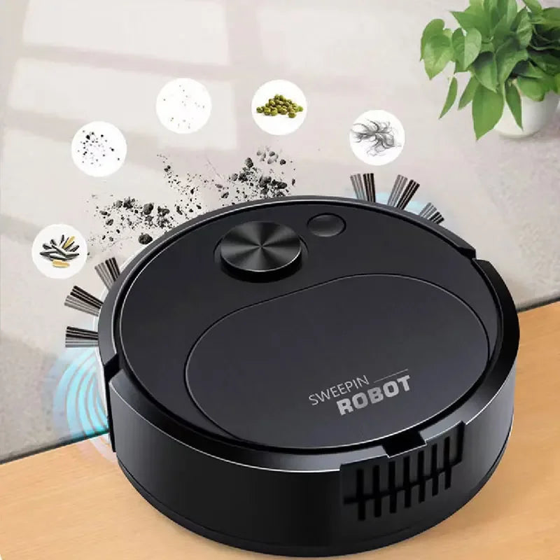 Smart USB Sweeping Robot 3-in-1 — 1800Pa Wireless Vacuum & Mop for Home & Office