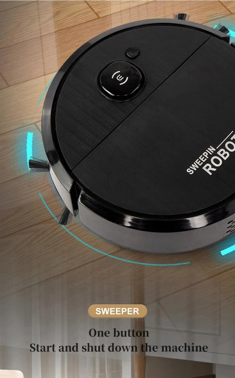 XMSJ Smart Sweeping Robot 2026 — Strong Suction, Washable Mop for Pet Hair & Hard Floors