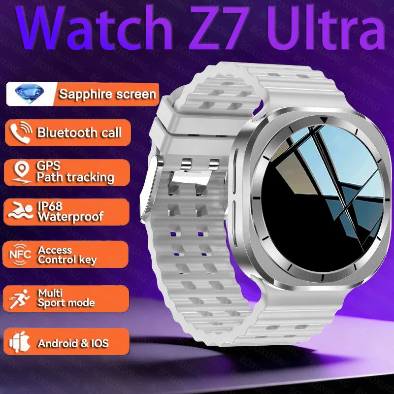 2026 Watch 7 Ultra Smartwatch — 3D Display, GPS, NFC & Compass for Men & Women