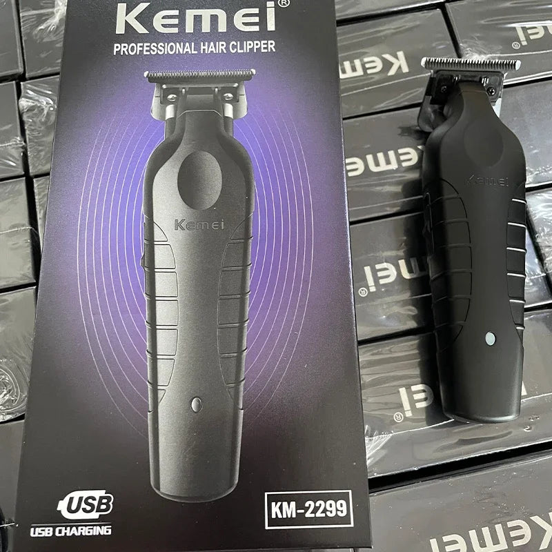 Kemei KM-2299 USB Fast Charging Hair Clipper — Professional Cordless Electric Trimmer