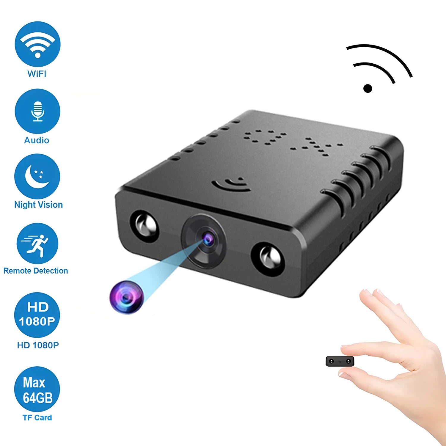 1080P HD Mini WiFi Security Camera — Smart Home Indoor Anti-Theft IP Cam