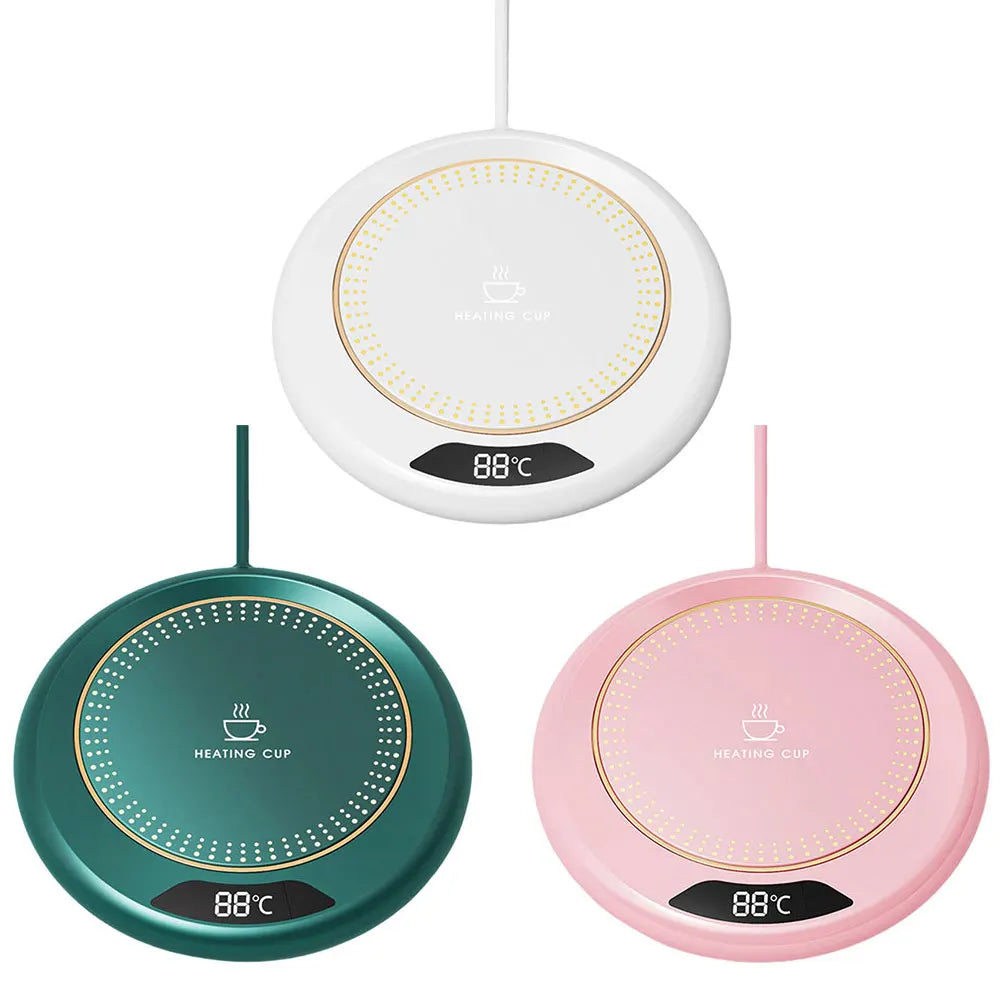USB Coffee Mug Warmer — 3-Temperature Settings for Coffee, Tea & Milk