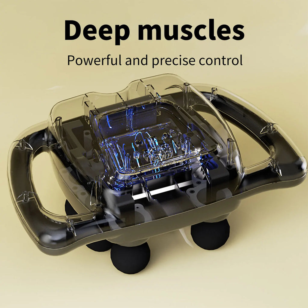 9 Modes 99 Gear Intensity Fascia Gun Muscle Massager Gun 8/16 Head High Frequency Neck Shoulder Waist Massage Machine For Body