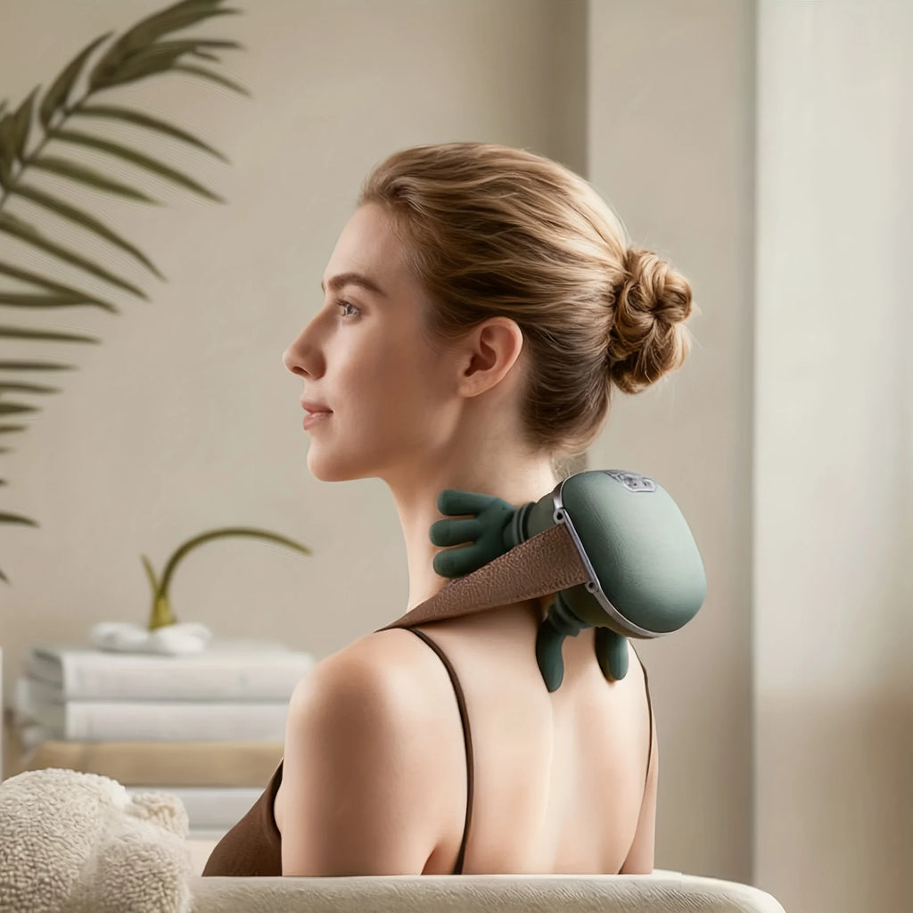 Intelligent Fully Automatic Shoulder And Neck Massager With Finger Kneading Massage USB Power Supply To Relieve Physical Fatigue