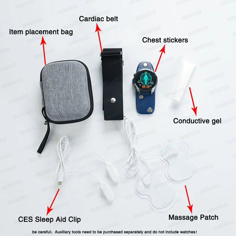2026 Health Pulse Therapy Smartwatch — ECG+PPG, CES Sleep Aid & Organ Detection