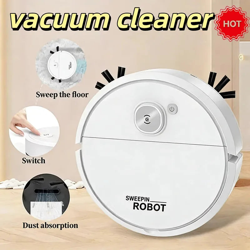 XMSJ Smart Sweeping Robot 2026 — Strong Suction, Washable Mop for Pet Hair & Hard Floors